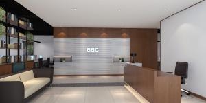 珠江大廈辦公室裝修，密集型現(xiàn)代風格辦公室，簡單實用！